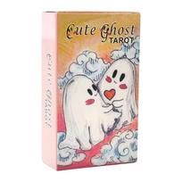 Cute Ghost Tarot Card Deck 78 Cards with Illustrated Guidebook for Beginners and Experienced Users Gift Set