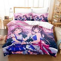 3D Anime BanG Dream! Girls Band Party! Bedding Set Single Twin Full Queen King Size Bed Set Adult Kid Bedroom Duvetcover Sets 135x200cm