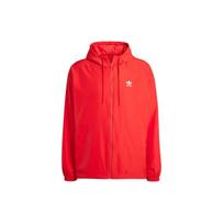 Adidas Originals Adicolor Trefoil Windbreaker Solid Color Hooded Zip-Up Fitted Long Sleeve Jacket Men Jacket Red IR9857 XXL