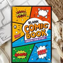 Blank Comic Sketchbook: Draw Your Own Comics with POW! BANG! Templates – Creative Storytelling for All Ages Blank Comic