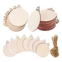 Unfinished Wood Ornaments Crafts Wood Unfinished Decoration Slices Wooden Christmas Ornaments Unfinished Wood Hang Christmas