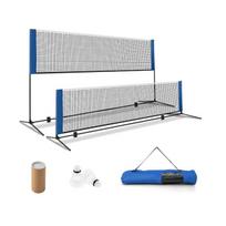 Badmintono tinklas mėlynas