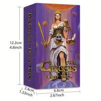 The Gnosis Tarot Deck 78 Tarot Cards with Guidebook Unique Mystical Mythological Art Style, Durable Oracle Cards 12*7cm