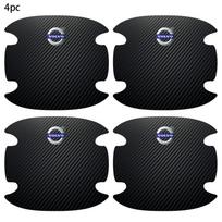 4PCS Car Door Handle Bowl Scratch Protector Carbon Fiber Stickers For Volvo Rdesign S80 V40 V50 V60 V70 S80L XC60 XC90 S40