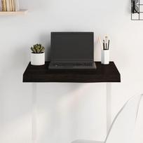 Vidaxl Blat Stołu, Ciemnobrązowy, 60X40X(2-6) Cm, Lite Drewno Dębowe