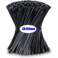 Plastic Clamping Collar Cable Ties Clamp Greenhouse Plastic Clamps Self Tightening Plastic Necklace Belts 100Pcs Cable Ties