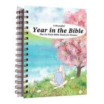 Women Bible Encouraging Spiritual Journey Study 52-Week Spiral Bound Bible Structured Learning Growth Support Groups Application 1pc