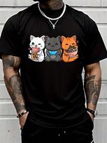 Anime Boba Tea Bubble Tea Gaming Gamer Ramen Cat Unisex T-Shirt M