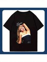 Sabrina Carpener Vintage T-Shirt Unisex's Short Soft Fashion Travel Hip-Hop Cotton Oversized T-Shirt New Gift Fan T-Shirt XXXL
