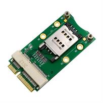 Mini PCI-E Adapter Card with Optional SIM Card Slot for JMT 3G 4G Modules mPCIe USIM Card Slot ExpansionWWAN LTEGPS Card Desktop Laptop (Self-Elastic