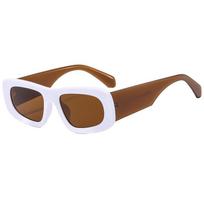 European Square Frame Wide Leg Unisex Sunglasses with UV Protection