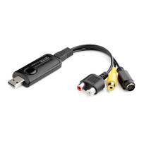 Sanwa Direct USB Video Capture Card for Digitizing Videotapes, WinMac Compatible, MiniDV Duplication, with Type-C Adapter (400-MEDI039)