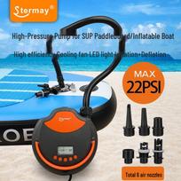 12V High-Pressure Inflatable Pump for SUPs, Kayaks, Rubber Boats, and Surfboards