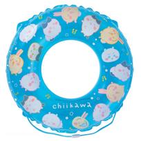 Maruka Chiikawa Inflatable Ring, 70cm, for Water Play, Pool, and Beach Use (Item No. 174896)