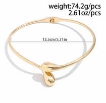 Hiphop Punk Irregular Chunky Water Drop Open Choker Necklace for Men Women Goth Fashion Short Choker On Neck Jewelry Gifts