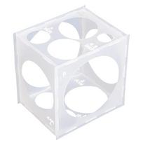 11 Holes Balloon Sizer Box Plastic White Balloons Size Measurement Tool Flexible Buckle Design Balloon Size Measuring Box 1Set