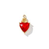 1pc New 304 Stainless Steel Charms Multicolor Cross Heart Rhinestone Pendant For Women Men Party DIY Necklace Jewelry Findings