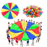 All Trust Parachute Balloon Play Parachute for Outdoor Play, Events, Sports Days, and Kindergartens (5m, 30 balls included)