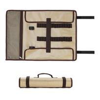 Tent Ground Nail Storage Bag Roll-up Design with Hook and Loop Fastener Portable Tent Stake Bag for Hiking Backpacking Garden
