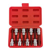 Fuxing 1/2-inch Drive S2 Extended Hex Bit Socket Set