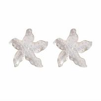 Fairy Large Flower Earrings Temperament Ear Studs Jewelry Enamel Earrings  Birthday