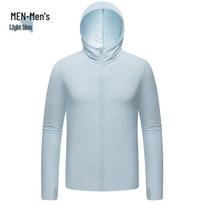 Unisex Spring/Summer Quick Dry Hooded Windbreaker with Sun Protection and Half Finger Sleeves 3XL