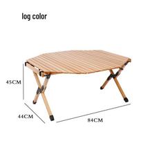 Mountainhiker Octagonal Solid Wood Roll-up Portable Camping Table