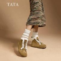 TATA Women's Plush Lined Snow Boots 35