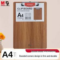 M&G A4 Dark Wood Grain Thickened Clipboard