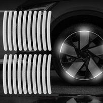 20Pcs Colorful Reflective Strips Car Motorcycle Wheel Hub Stickers Car Styling Decal Sticker Auto Moto Decor Decals Accessories