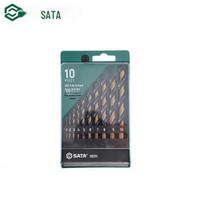 SATA 10-Piece HSS Black Gold Twist Drill Bit Set