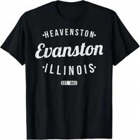 Evanston Illinois Retro Vintage Souvenir IL Evanston T-Shirt S