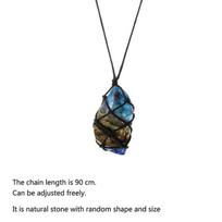 Labradorito karoliai moterims Moonstone Sunstone pakabukas ir karoliai būrimas dvasinės meditacijos Budos jogos papuošalai 1pcs