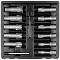 Yato Gręžimo antgalių rinkinys TCT Magnetiniam gręžtuvui YT-43413, 13 vnt., GRF serija