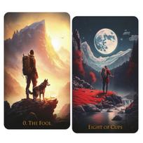Keistas Pasaulis Tarot 12*7cm 78 Kortos Tarot Denis | Indy Tarot black