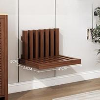 Ultra Thin Hidden Wall Hanging Folding Chair Porch Chair Shoe Changing Wall-Mounted Folding Bathroom Stool