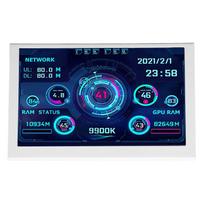 5 colių kompiuterio temperatūros monitorius IPS USB mini ekranas PC jutiklio skydelio ekranas PC CPU GPU RAM duomenų monitorius