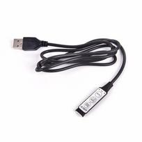 3 Key USB Mini 5V RGB LED Cable Controller Dimmer Remote Control for 2835 5050 3528 RGB Strip Light SMD Lights juoda