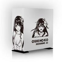 Computer host anime character stickers - Hoshino Ai