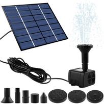Solar Panel Fountain Kit 1.4W Pump DIY Solar Water Fountain Pump with 5 Nozzles Outdoor Garden Bird Bath Pond 1.4W