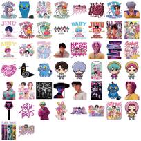50 VNT SAjA Berniukų K-POP DEMONŲ MEDŽIOTOJAI Animaciniai Grafiti Lipdukai Telefonui Gitarai Nešiojamam kompiuteriui Lagaminui Vandeniui atsparūs Lipdukai Vaikų Žaislai