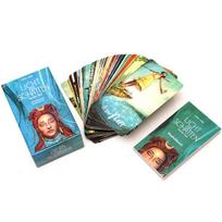 Šviesa ir šešėlis Kišeninis Tarot: 78 kortos su palydimuoju knygeliu Kortos Vokiškas Tarotas šviesiai pilka spalva
