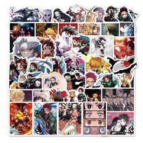50pcs Demon Slayer Stickers Forging Knife Village Stickers Laptop Guitar Suitcase Sticker Child Christmas Birthday Party Gifts