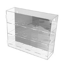 Space Saving Acrylic Sports Balls Display Stand Wall Mounted Clear Rack for 12 Slot Baseball Table Tennis Storage Box 1