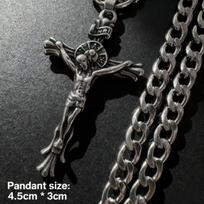 HNSP 316L Stainless Steel Jesus Cross Series Pendant Necklace For Men Neck  Accessories Religious Gifts 60CM