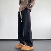 Men's Summer American High Street Trendy Pants Wide-leg Straight Loose Casual Trendy Casual Long Pants S