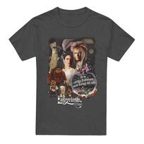 Labyrinth 25 Years Of Magic 100% Cotton T-shirt Mens Tees Top S-3XL, Charcoal S