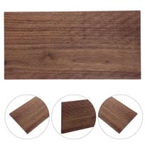 Unfinished Walnut Wood Sheet 11.8x5.9 Inch Natural Wood Grain Board for DIY Craft Projects Sign Making Engraving Plaque Shelf 15X15X2CM