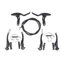 Bike V Brake Set Bike Front Rear V Brake Set Aluminum Alloy Mountain Road Bike V Brake Pads And Levers Set Riding Accessories