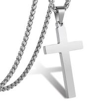 Titanium Steel Cross Pendant Necklace Hip Hop Personality Jewelry Fashion Niche Accessories New Arrival